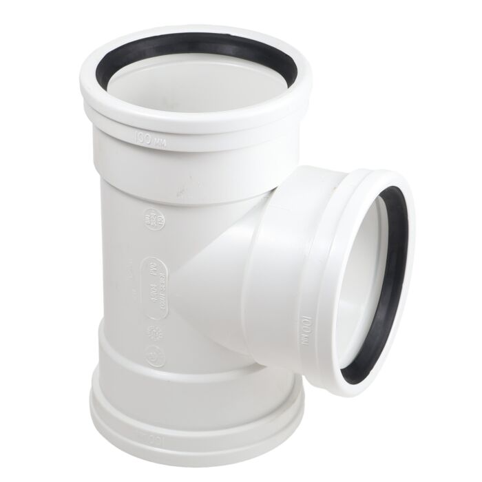 IPEX PVC 90 deg Tee 4 in. SDR35