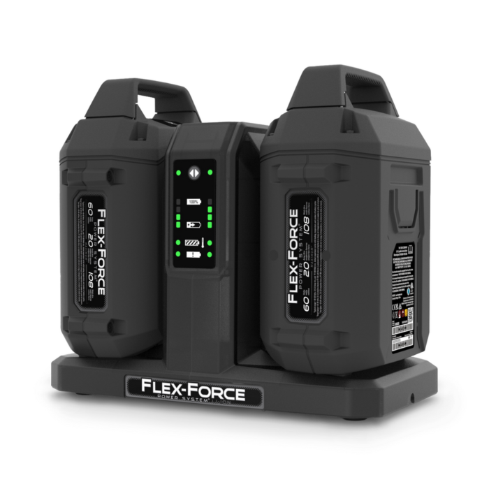 Toro 60V MAX* Flex-Force 4-Amp Lithium-Ion Battery 2-Pod Charger