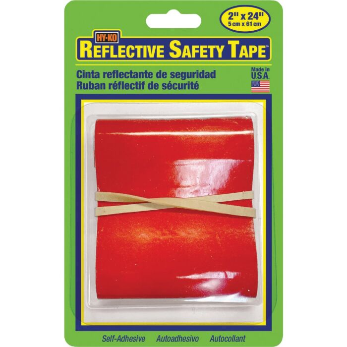 HY-KO Hy-Ko 2 In. W. x 24 In. L. Red Reflective Safety Tape