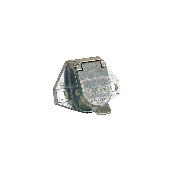 Buyers Die-Cast Zinc Plated Horizontal 2-Way Truck Side Trailer Connector