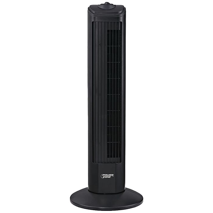 PowerZone Oscillating Fan Tower (Black) 28 in.