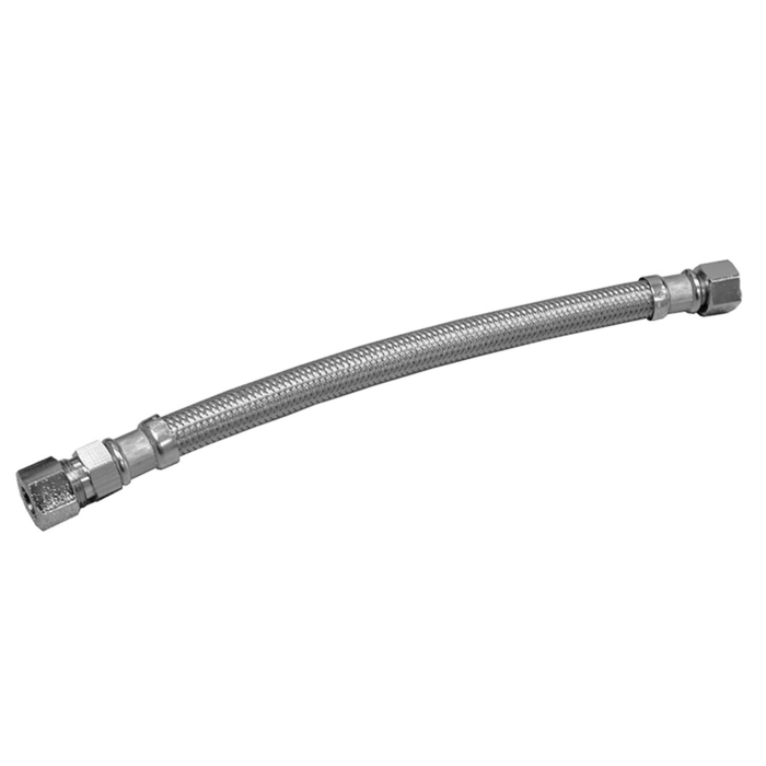Jones Stephens 3/8" x 3/8" OD x COMP Flexible Stainless Steel Delta® Style Faucet Connector 12" Length