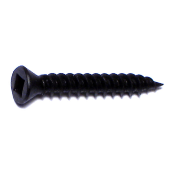 #6 x 1" Square Trim Head, Trim Head Screw, Black (Bulk Box 1 lb)