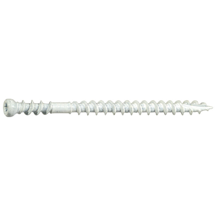#8 x 2-1/2" Square Trim Head, Trim Head Screw, White, White (Bulk Box 5 lb)