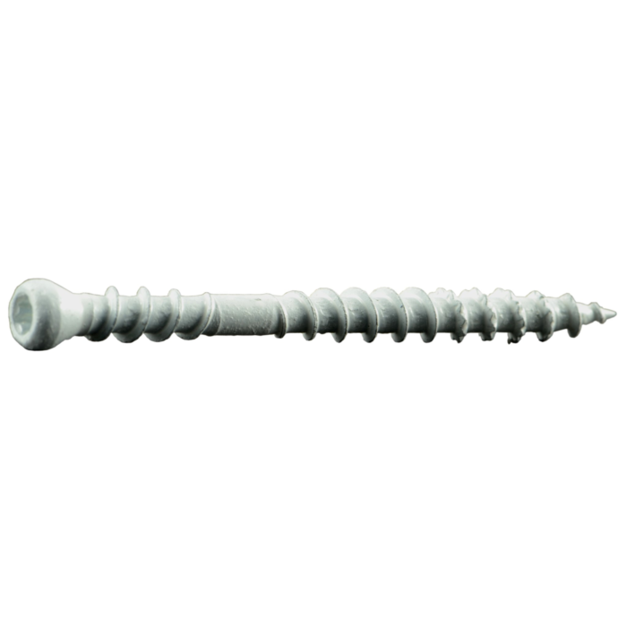 #8 x 2" Square Trim Head, Trim Head Screw, White, White (Bulk Box 5 lb)