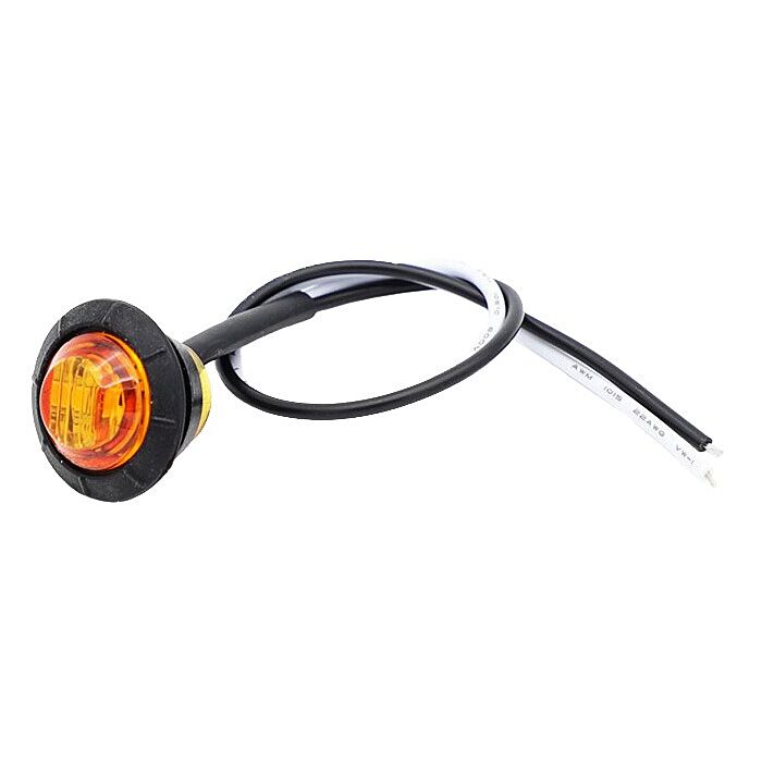 Optronics MCL11AKB 3/4 in Grommet Yellow/Amber Round LED Marker Light