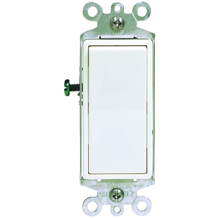 Pass & Seymour radiant® 15A Single-Pole Switch, White