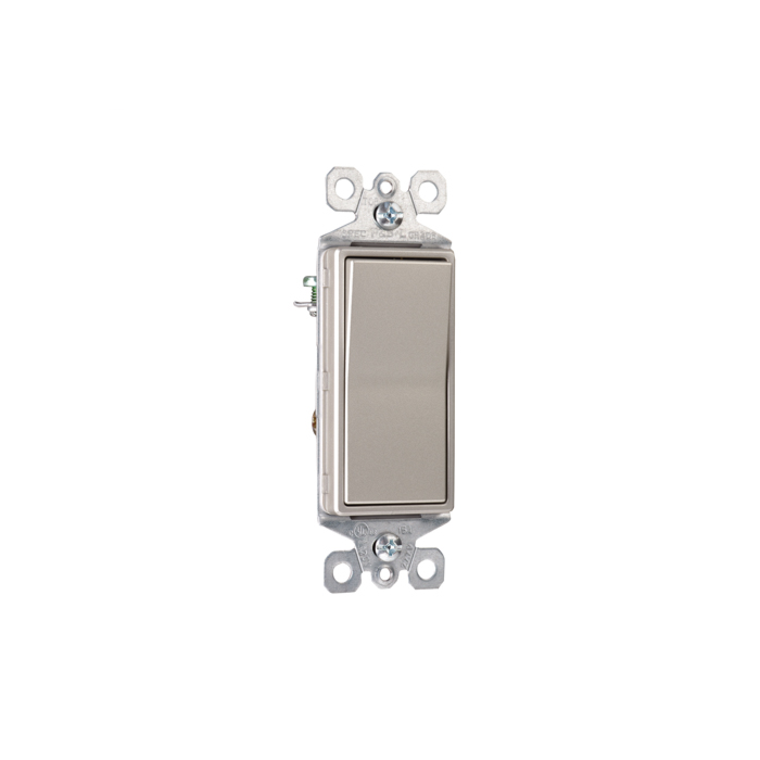 Pass & Seymour TradeMaster® 15A 3-Way Decorator Switch, Nickel