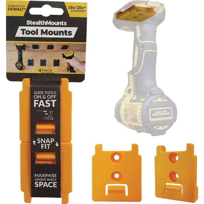 StealthMounts Dewalt Tool Mounts 20V 4pk