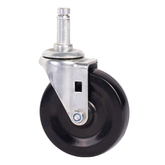 World Casters & Equipment Manufacturing 110 lb 3 in Soft Rubber Swivel Caster