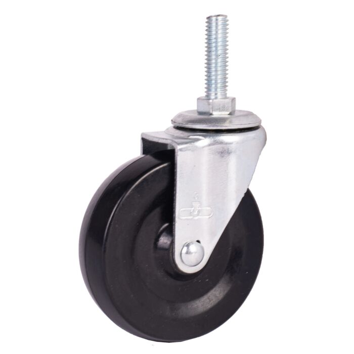 World Casters & Equipment Manufacturing 110 lb 3 in Soft Rubber Swivel Caster