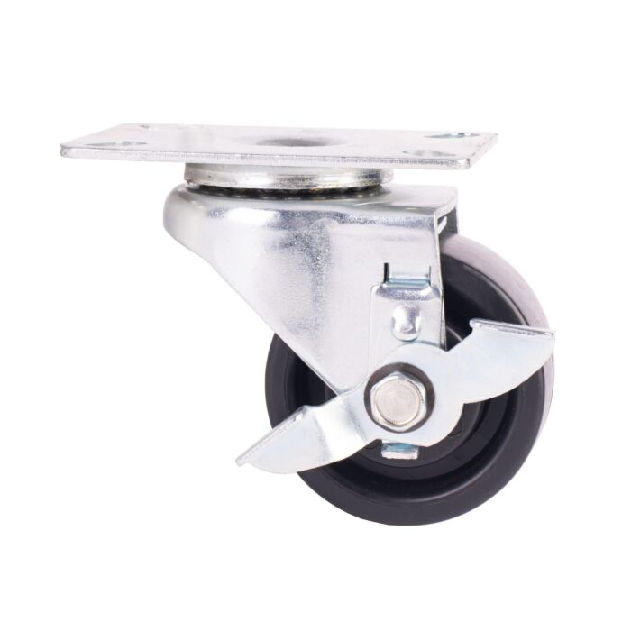 World Casters & Equipment Manufacturing 500 lb 3 in Duraplas (Polyolefin) Swivel Caster