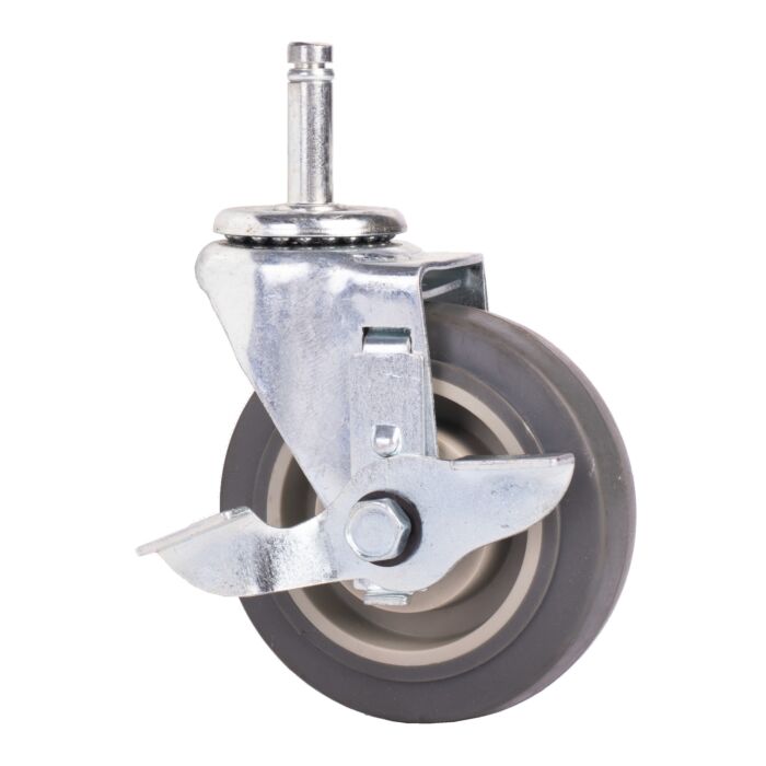 World Casters & Equipment Manufacturing 250 lb 4 in Thermoplastic Rubber Pneumatic Swivel Caster