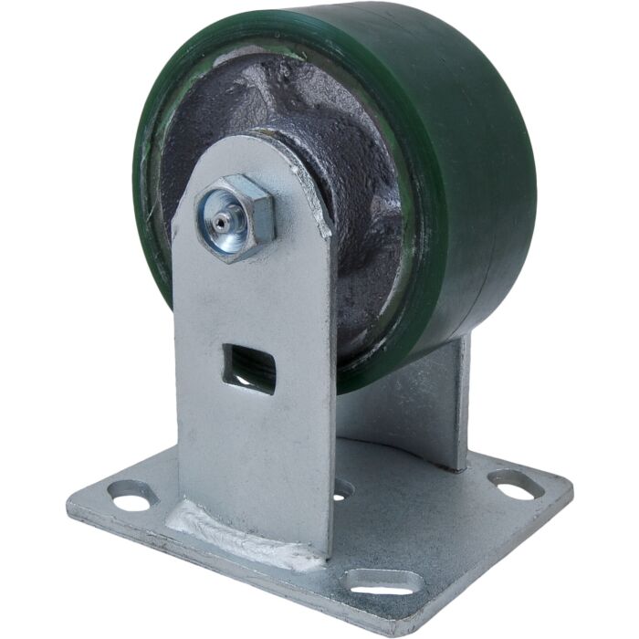 World Casters & Equipment Manufacturing 800 lb 4 in Polyurethane on Cast Iron Rigid Caster