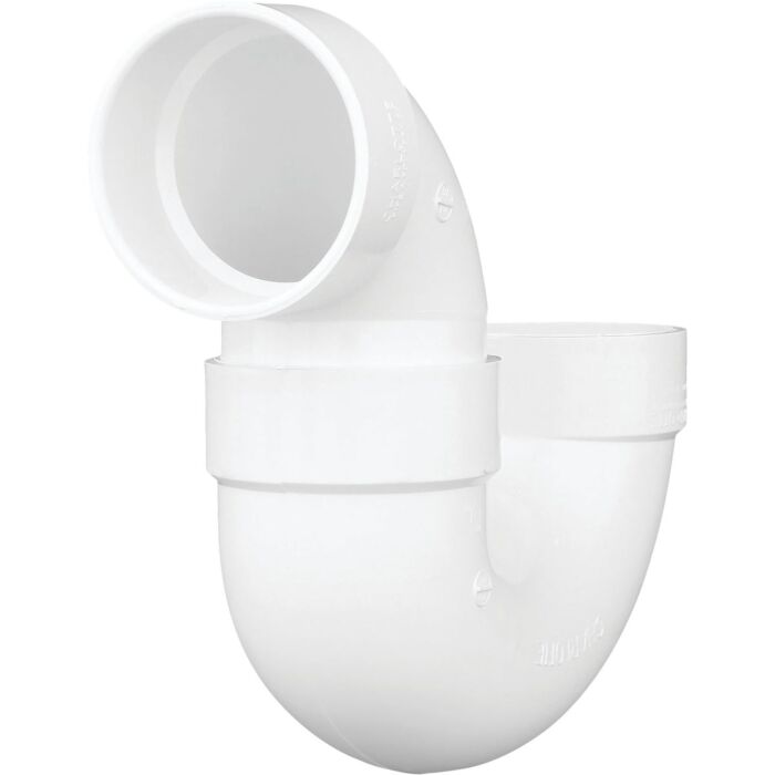 Charlotte Pipe PVC P-trap (White) 4 in.
