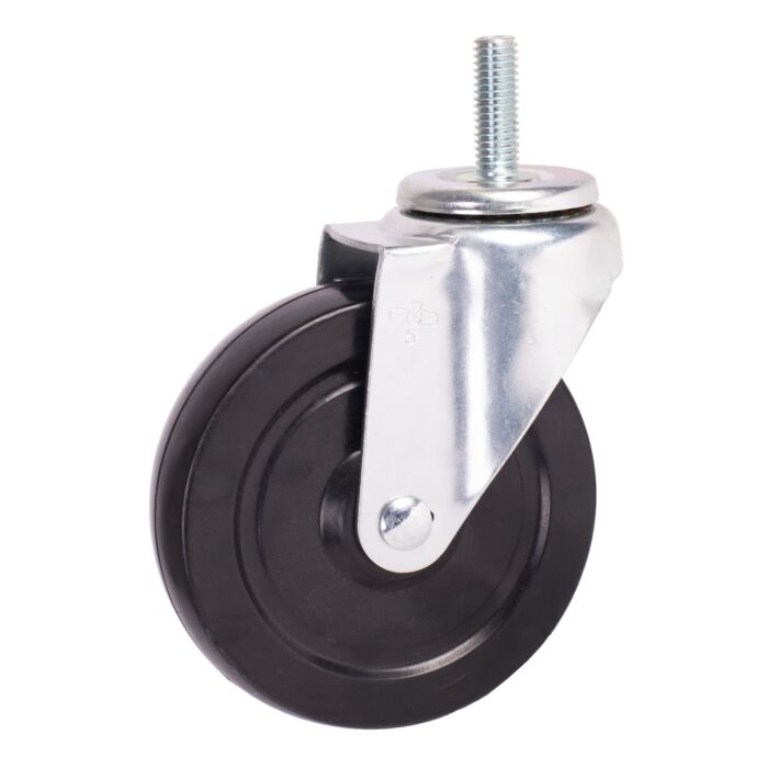 World Casters & Equipment Manufacturing 280 lb 5 in Hard Rubber Swivel Caster