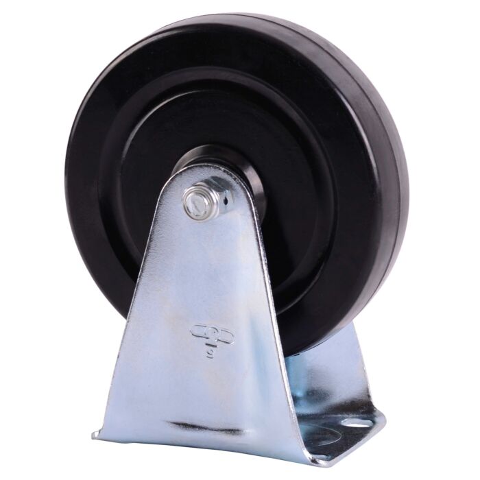 World Casters & Equipment Manufacturing 200 lb 5 in Soft Rubber Rigid Caster