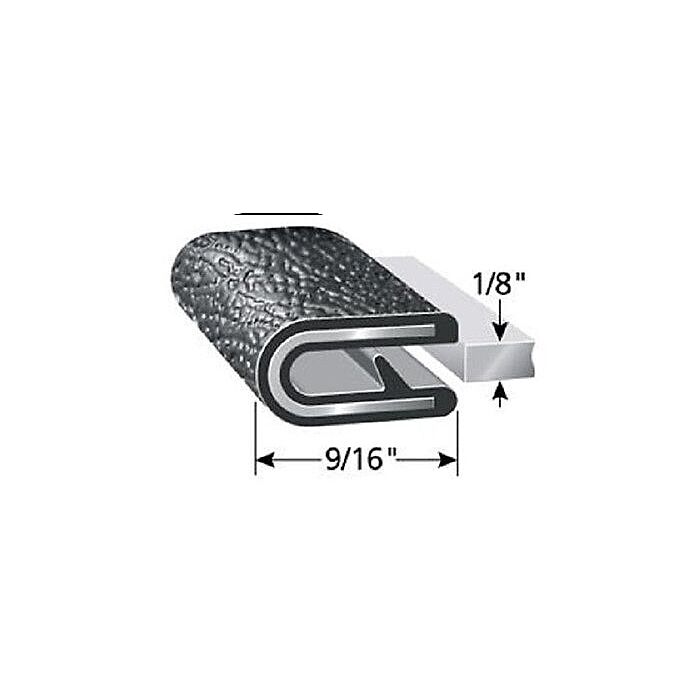 LPC 1/8 in 7/16 in Vinyl Push-On Standard Trim