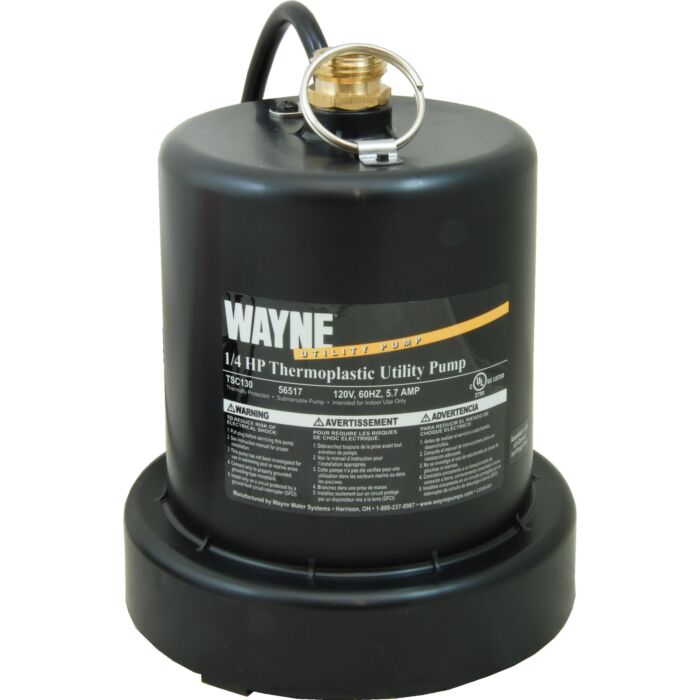 Wayne WAYNE TSC130 1/4 HP Portable Electric Water Removal Pump