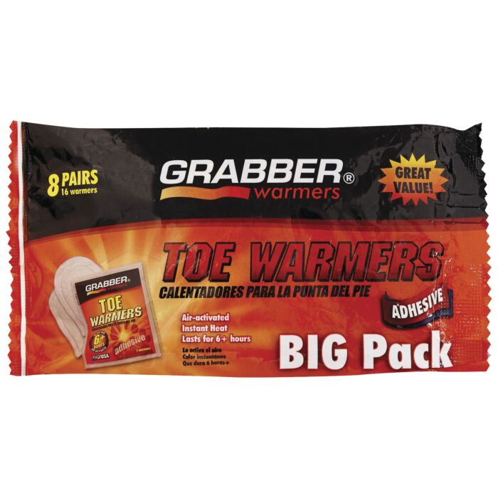 GRABBER One Size Fits All Toe Warmer (8pk)