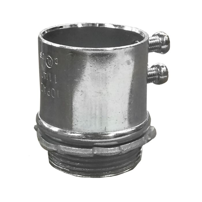1-1/4 in Male NPS 1.69 in 1.75 in EMT Set Screw Connector