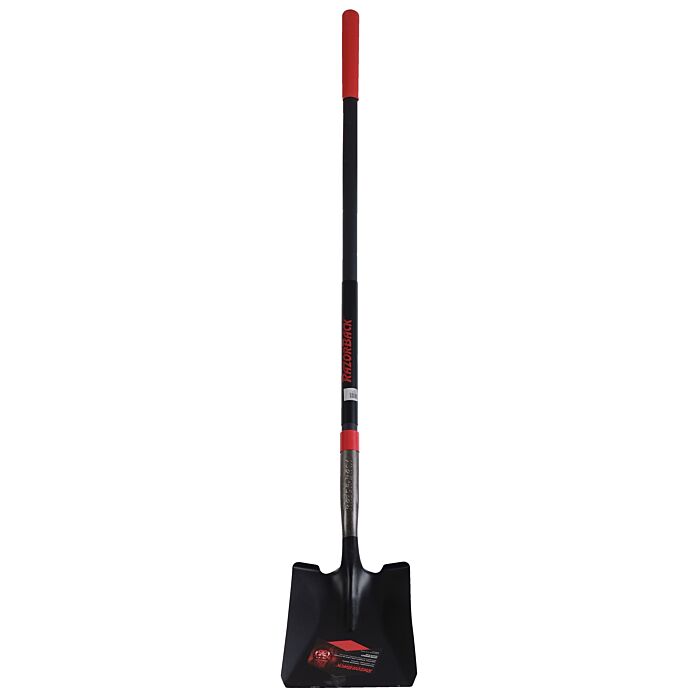 Razor-Back Square Point Shovel with Cushion Grip Fiberglass Handle