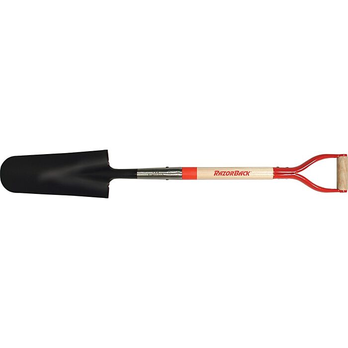Razor-Back 14 In. Drain Spade with Wood Handle