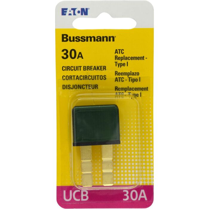Bussmann 30 A 12 V Green Automotive Circuit Breaker