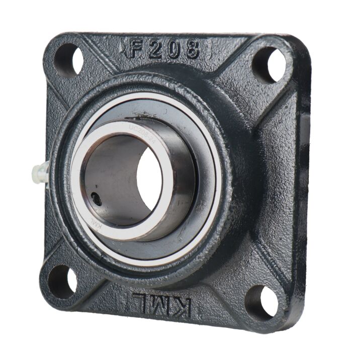KML Premium 4 Bolt Flange  Bearing, 1-1/2" Set Screw Lock, Extended Race UCF20824