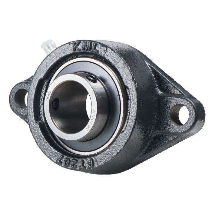 KML 1-3/8 in 156 mm Cast Iron 2-Bolt/Hole Flange Mount Ball Bearing