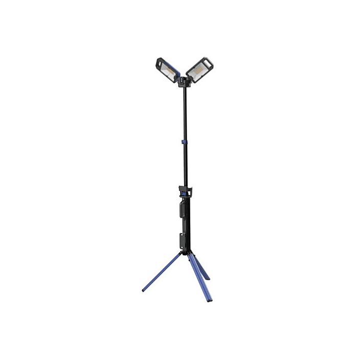 Voltec Power and Lighting 5,000 Lumen Rechargeable Dual Head LED Tripod Work Light