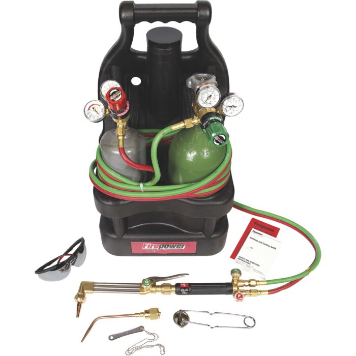 Victor Technology Firepower® OxyFuel 150 Outfit, complete with carry tote and empty tanks