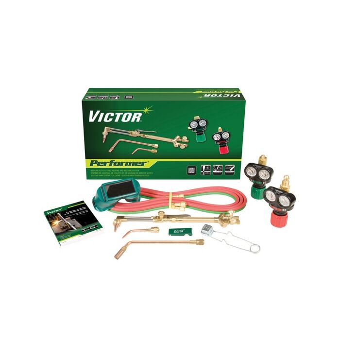 Victor Technology Victor®Performer®/EDGE™ 2.0 Medium Duty Acetylene Cutting/Heating/Welding Outfit CGA-540/CGA-510