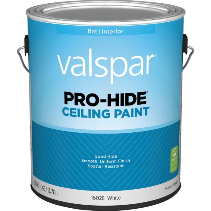 Valspar Pro Hide Ceiling Paint (Flat - White) 1 gal