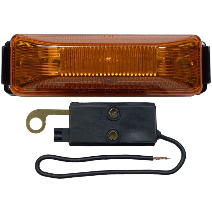 Peterson 16 V LED Amber Rectangular Marker Light Lens