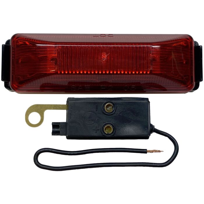 Peterson 16 V LED Red Rectangular Marker Light Lens