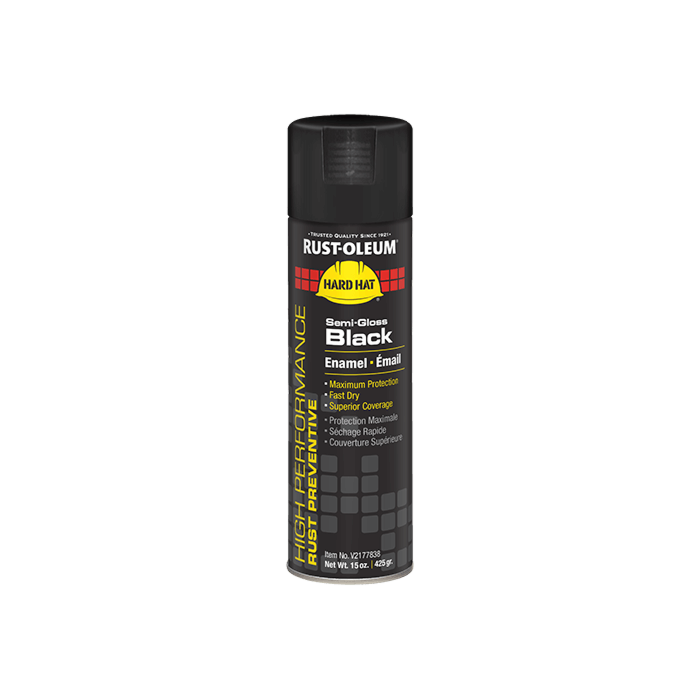 Rust-Oleum High Performance - V2100 System Enamel Spray Paint - Colors - Semi-Gloss Black