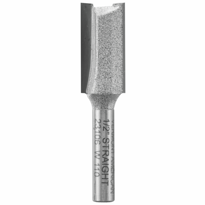 Vermont American 1/2 In. x 1 In. Carbide Tipped 2-Flute Straight Bit