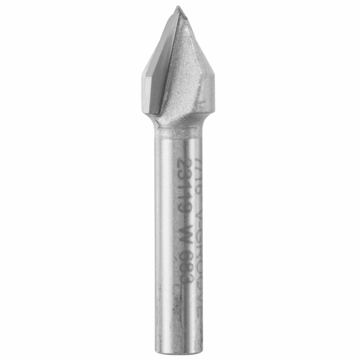 Vermont American 60-Degree x 7/16 In. Carbide Tipped V-Groove Bit