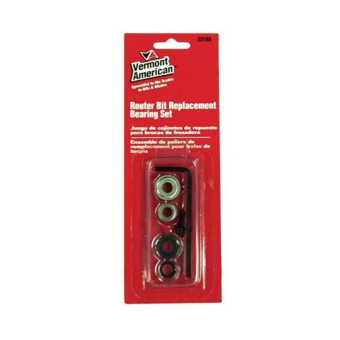 Vermont American 1/4 in 2 in 1/4 in Router Bit Replacement Bearing Set