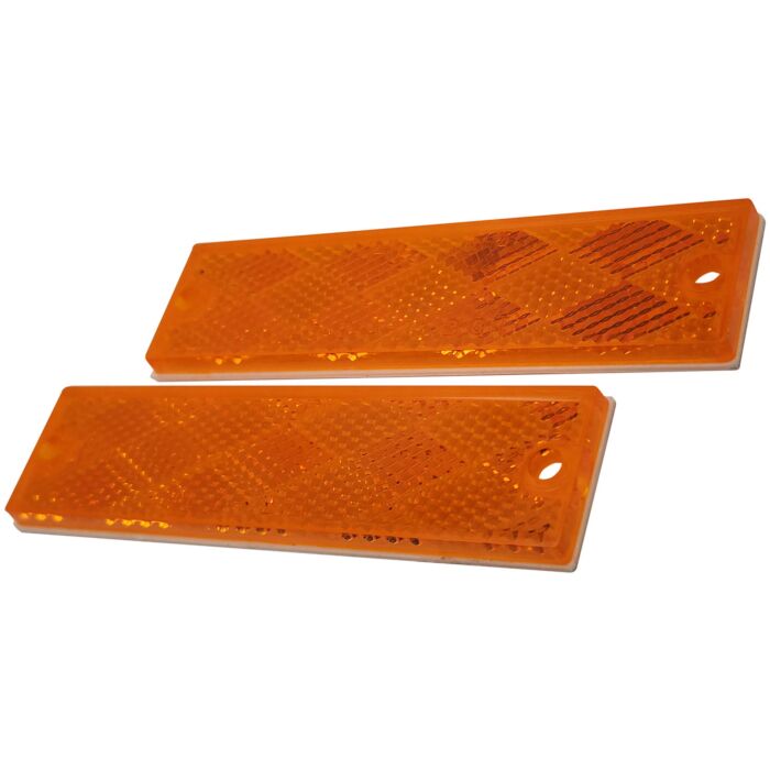 Peterson Compact Rectangular Reflector (Amber - 2pk)