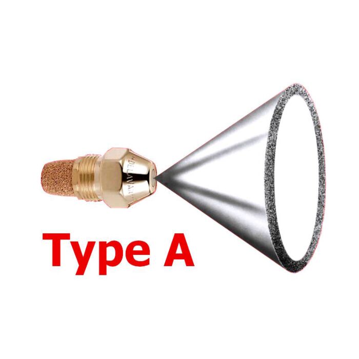 DELAVAN 70 deg 0.75 gph Brass Hollow Cone Fuel Nozzle