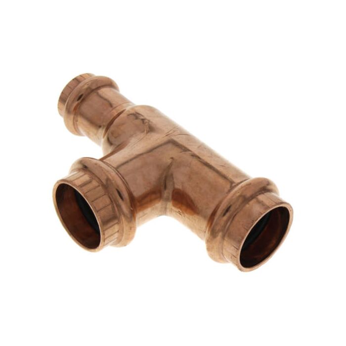 3/4 x 1/2 x 3/4 in Copper Pipe Reducing Tee