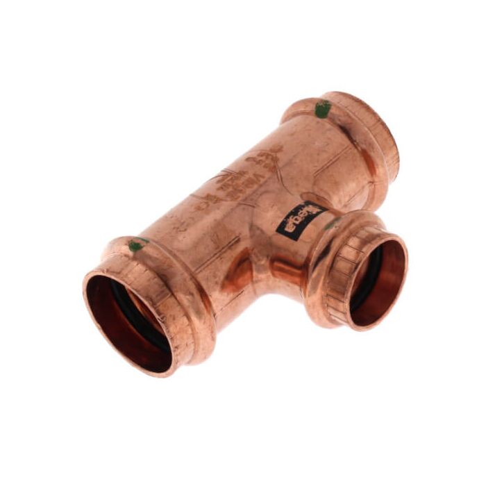 1 x 3/4 x 1 in Copper Pipe Reducing Tee