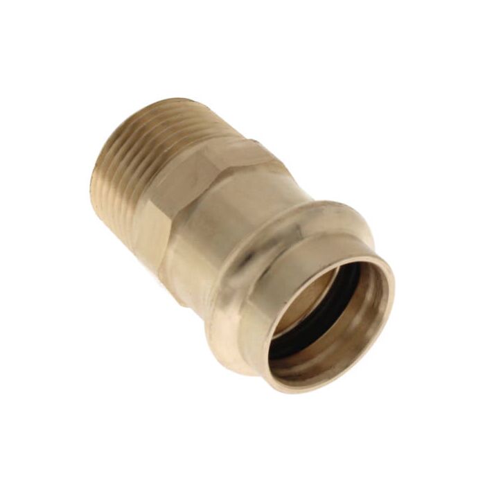3/4 x 3/4 in Press x MPT Bronze Lead Free Pipe Male Adapter