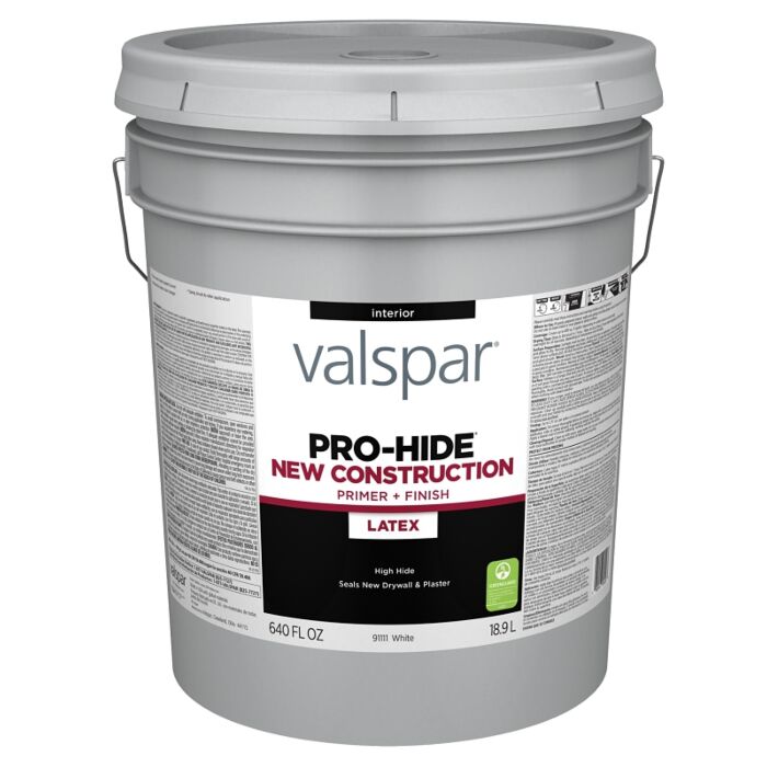 Valspar PRO-HIDE Interior New Construction Primer (White) 5 gal