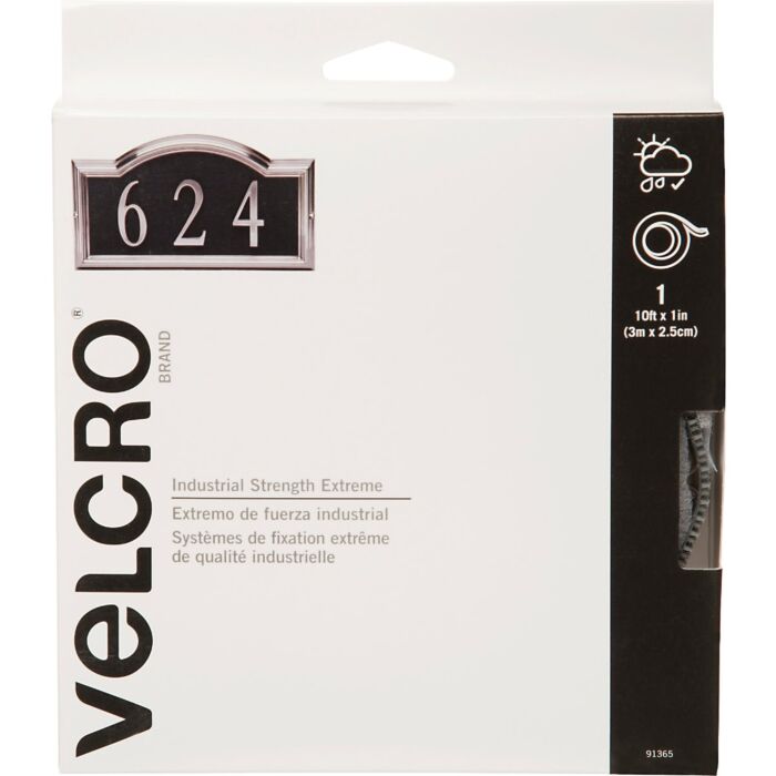 Velcro VELCRO Brand 1 In. x 10 Ft. Titanium Industrial Strength Extreme Hook & Loop Roll