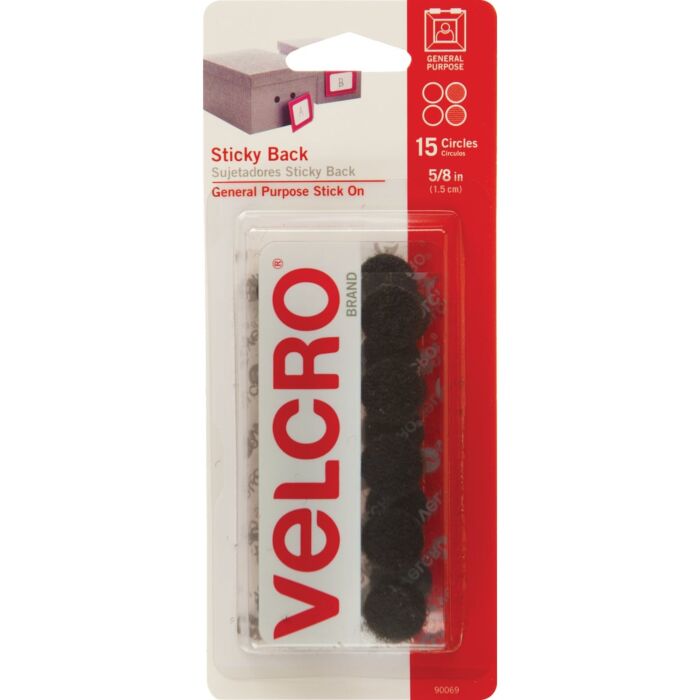 Velcro VELCRO Brand 5/8 In. Black Hook & Loop Discs (15 Ct.)