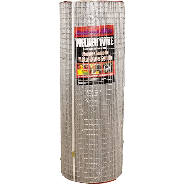 Jackson Wire Welded Wire Fence, 36 in H, 1/2 x 1 in Mesh, 16 Gauge, Galvanized