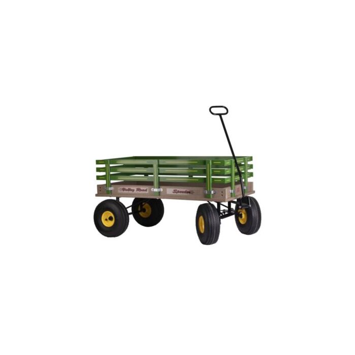 Valley Road Woodworks 1300 GREEN POLY 1100 lb Rack 48 in Speeder Wagon